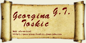 Georgina Toskić vizit kartica